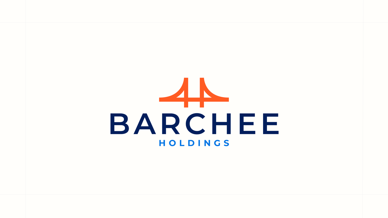 Barchee Holdings logo lockup with the bridge mark