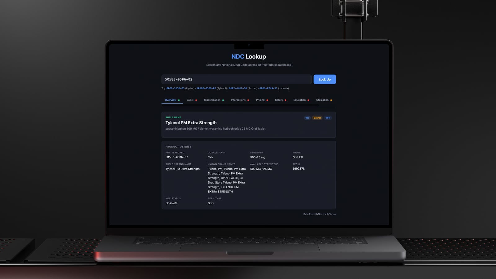 NDC Lookup preview