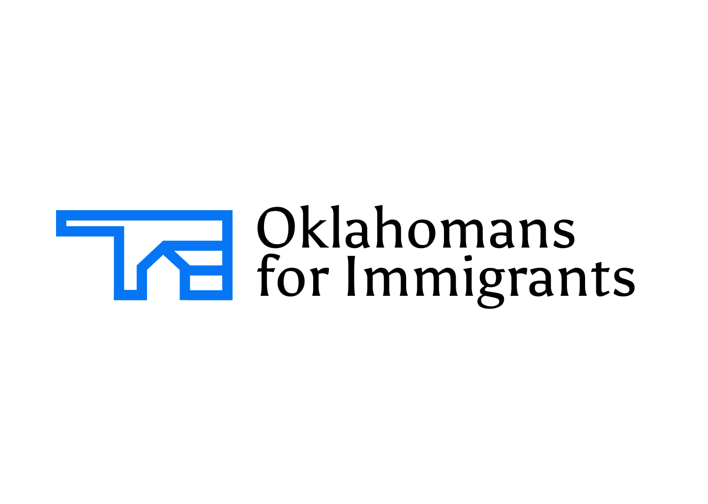 Oklahomans for Immigrants logo lockup